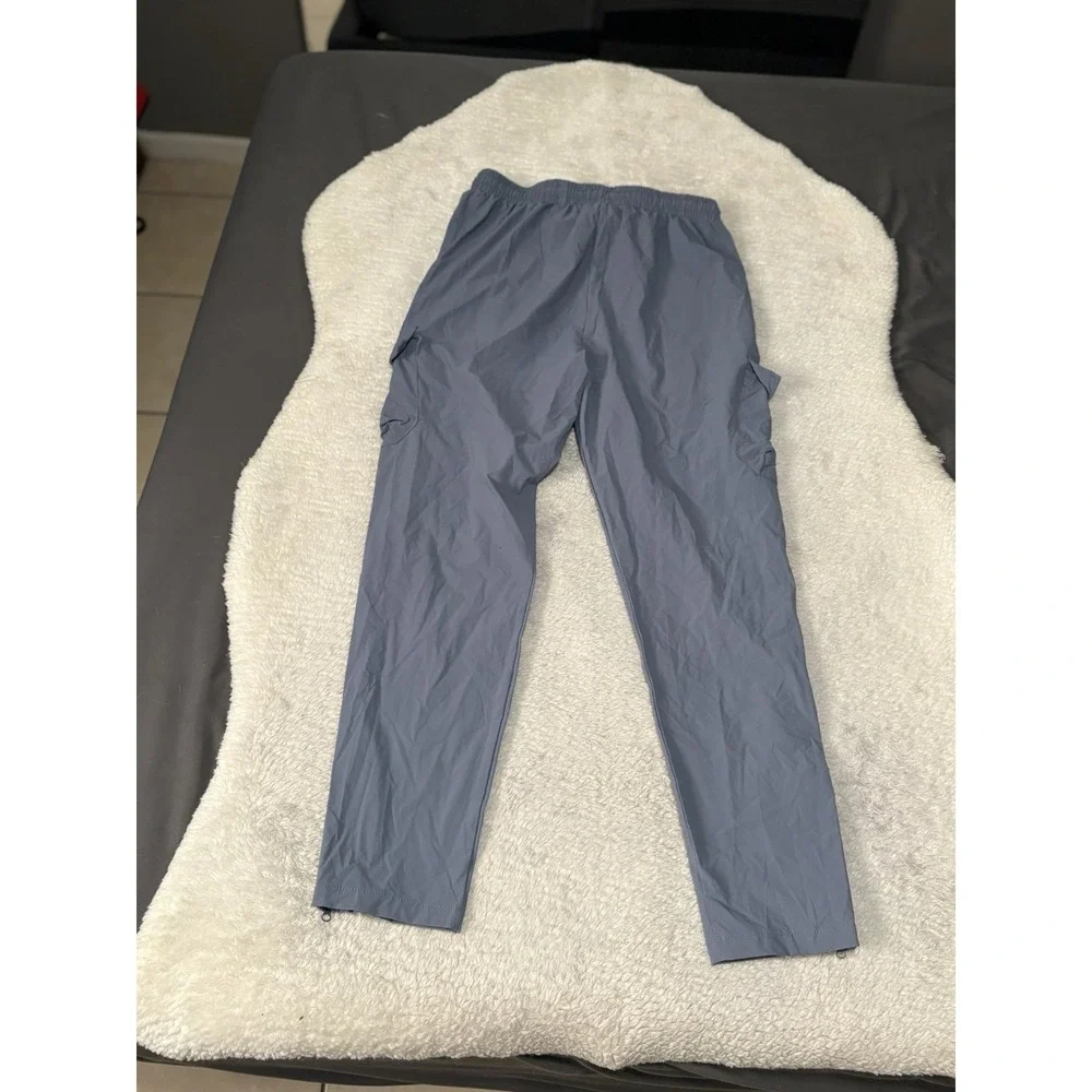 New Boohoo Man‎ Blue Active Gym Technical Cargo Jogger Size Large Steel